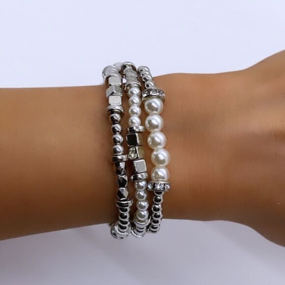 NWT Wool + Pepper Co. Silver Matching Jewelry Set - Picture 5 of 7